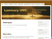 Tablet Screenshot of luminaryumc.org